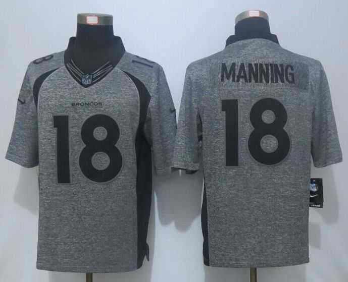 Nike Limited Denver Broncos #18 Manning Men's Stitched Gridiron Gray Jerseys,We sell and wholesale Nike Limited Denver Broncos #18 Manning Men's Stitched Gridiron Gray Jerseys on line form chian!